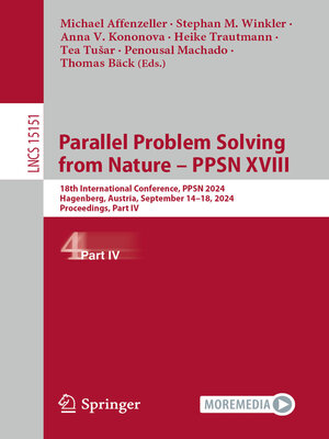 cover image of Parallel Problem Solving from Nature – PPSN XVIII